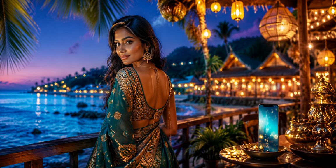সেন্ট মার্টিন সৈকতে মোবাইল থেকে প্রোমোশন বোনাস গ্রহণের দৃশ্য